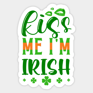 Kiss Me I'm Irish Sticker